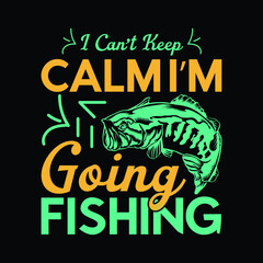 Colorful fishing vintage emblem with inscription perch fishing rod and lure isolated vector illustration