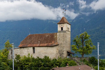 Fototapeta na wymiar church in Ringgenberg near Interlaken, Switzerland
