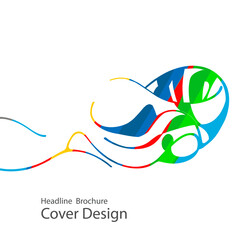 Summer Games in Brazil. Vector template for web and print