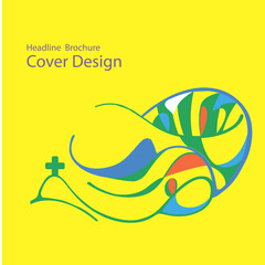 Summer Games in Brazil. Vector template for web and print