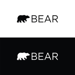 vector bear silhouette