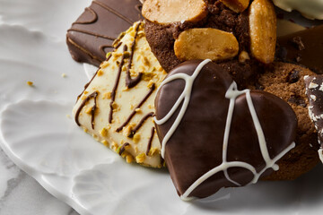 Cookies with butter and chocolate