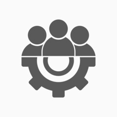 management icon, business concept vector