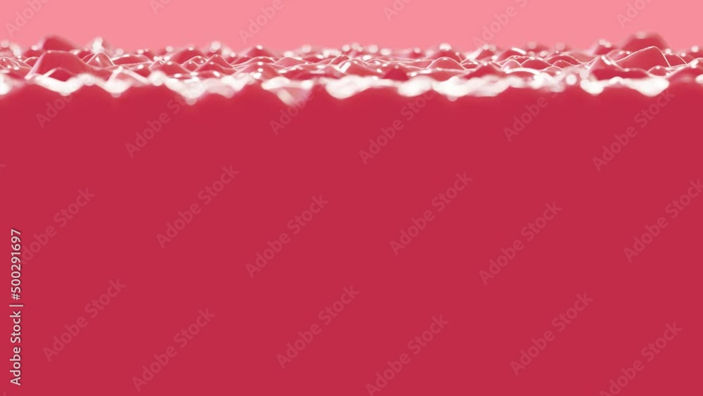 Aufkleber realistic dof camera 3d animation of the draining splashing cherry fruit milk or yogurt rendered in 