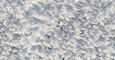 White low poly background texture 3d rendering