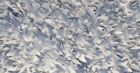 White low poly background texture 3d rendering