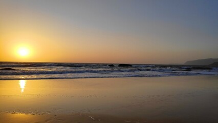 Obraz premium sunset at the beach