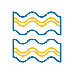 Bacon Strips vector icon. Barbecue and bbq grill