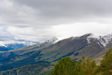 Obraz premium Mountain day autumn. Arkhyz