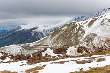 Mountain day autumn. Arkhyz