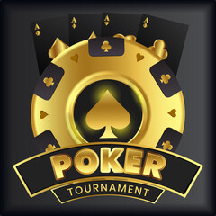 poker tournament vector, casino chips, casino background vector, poker vector, poker card vector,