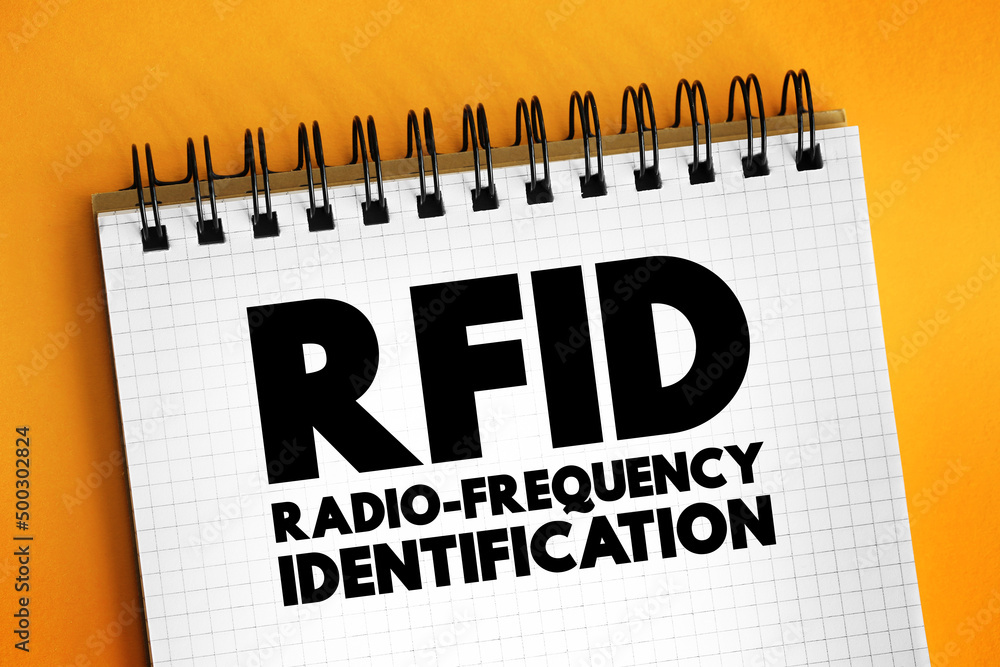 Poster rfid radio-frequency identification - electromagnetic fields to automatically identify and track tag