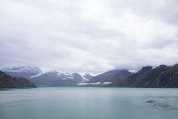 Foggy day at Glacier Bay National Park, Alaska