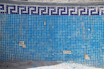 Swimming pool in poor condition, pending repair