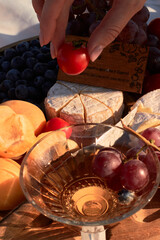 wine and cheese