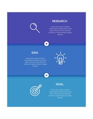 Vertical infographic design with icons and 3 options or steps. Thin line. Infographics business concept. Can be used for info graphics, flow charts, presentations, mobile web sites, printed materials.