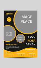 Food flyer design with modern look