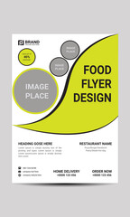 Food flyer design with modern look