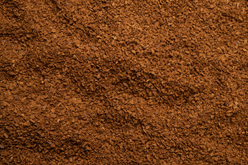 Instant coffee isolated on a background.