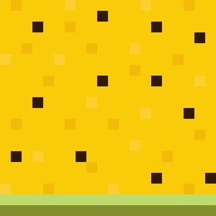 Watermelon pattern background pixel art. Vector illustration.