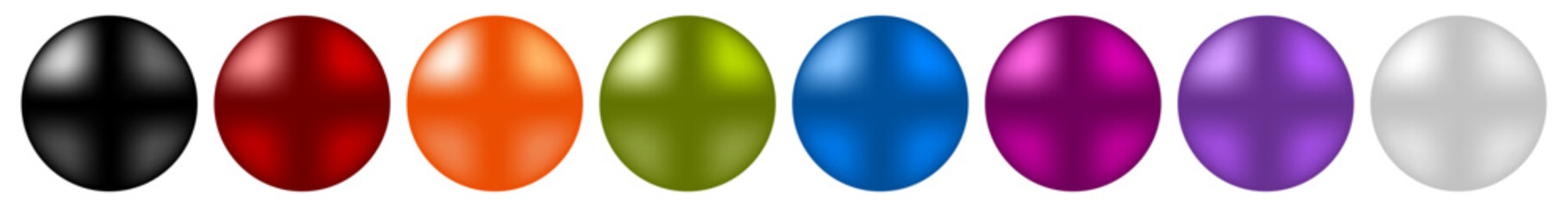 Bead, pearl 3d sphere vector illustration