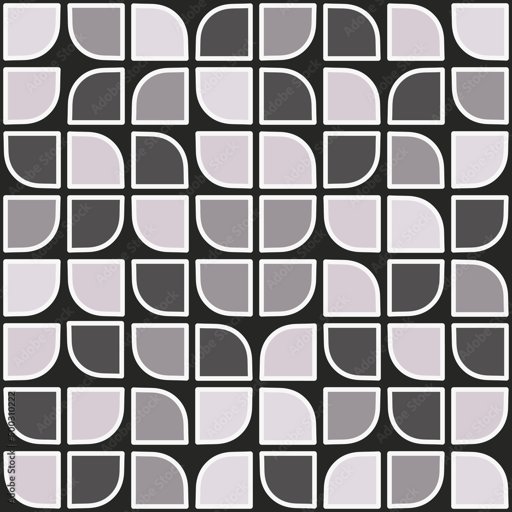 Poster gray plain tiles. vector of identical tiled shapes. vector.