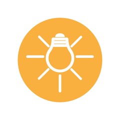 lamp logo design icon vector