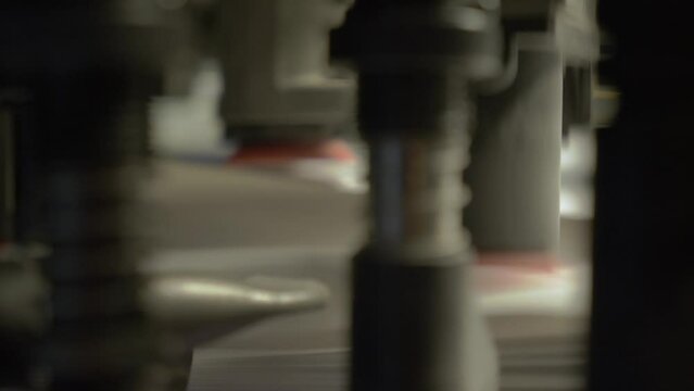 printing of coloured newspapers with an offset printing machine at a printing press