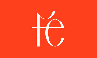 initials alphabet logo icon vector FE EF F E