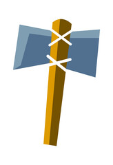 Ancient ax icon. Vector illustration