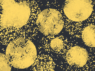 Yellow and black repetetive pattern, graphical resource seamless pattern