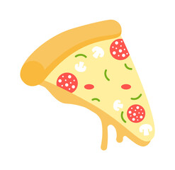 Pizza Fast Food icon. Vector illustration