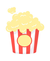 Popcorn Fast Food icon. Vector illustration