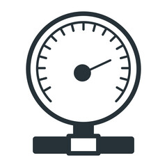 Performance Meter Vector Icon Design, Motor Vehicle Service and automobile repair shop Symbol, Lorry spare parts Sign,  automotive technician equipment stock illustration, Gas pressure gauge Concept
