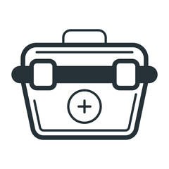 mechanic tool kit Vector Icon Design, Motor Vehicle Service and automobile repair shop Symbol, Lorry spare parts Sign,  automotive technician equipment stock illustration, Emergency car box Concept