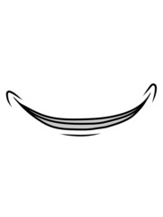 Grinsender Comic Mund 