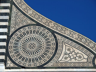 Detail from facade of Santa Maria Novella - Florence