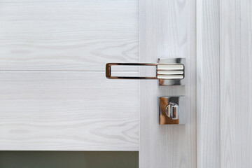 Stylish metal interior door handles