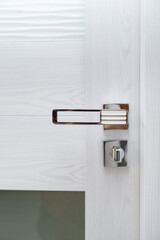 Stylish metal interior door handles