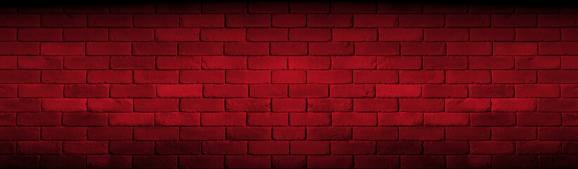 Cegły na czerwonym tle. Bricks on a red background. - obrazy, fototapety, plakaty