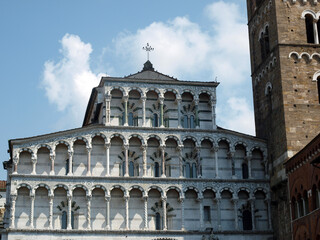 Obraz premium Lucca - view of St Martin's Cathedral facade