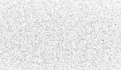 Vector fabric texture. Distressed texture of weaving fabric. Grunge background. Abstract halftone vector illustration. Overlay to create interesting effect and depth. Black isolated on white. EPS10.