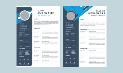 Cv template professional resume design