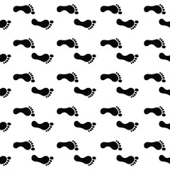seamless pattern with footprint, vector illustration 