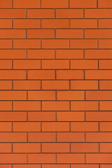Red brick wall vertical