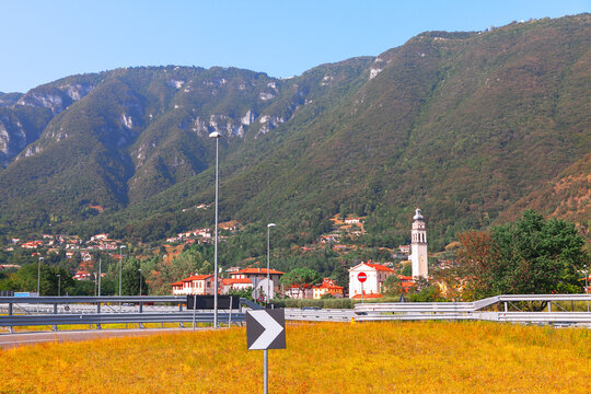 Solagna town in the province of Vicenza, Veneto in Italy 