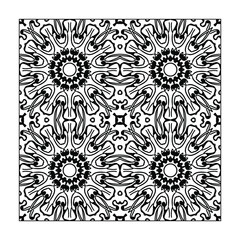 Seamless pattern floral ornament