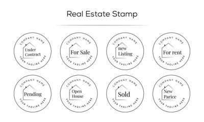 Real Estate Watermarks, Real Estate Badges, Realtor Logo, Sold Watermark, Just Listed Realtor Watermark, Open House Watermark