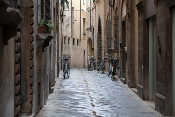  morning in the Tuscan town - obrazy, fototapety, plakaty
