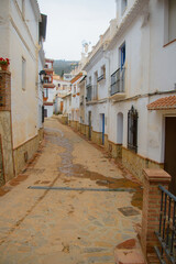 Architecture of the Old Town of Sayalonga in Andalusia, Spain